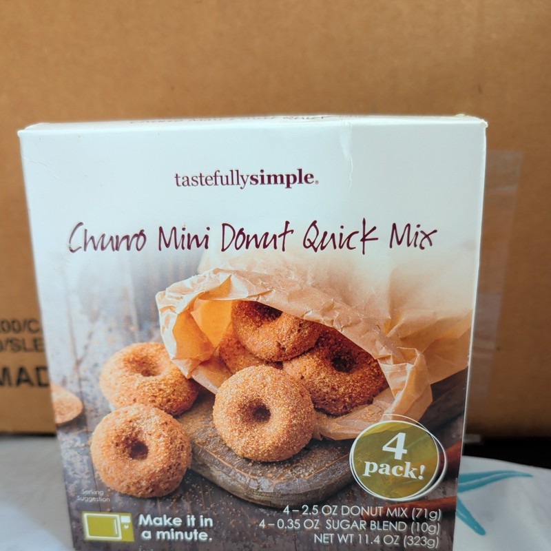 Tastefully Simple Churro Mini Donut Quick Mix-Expired 6-23-22