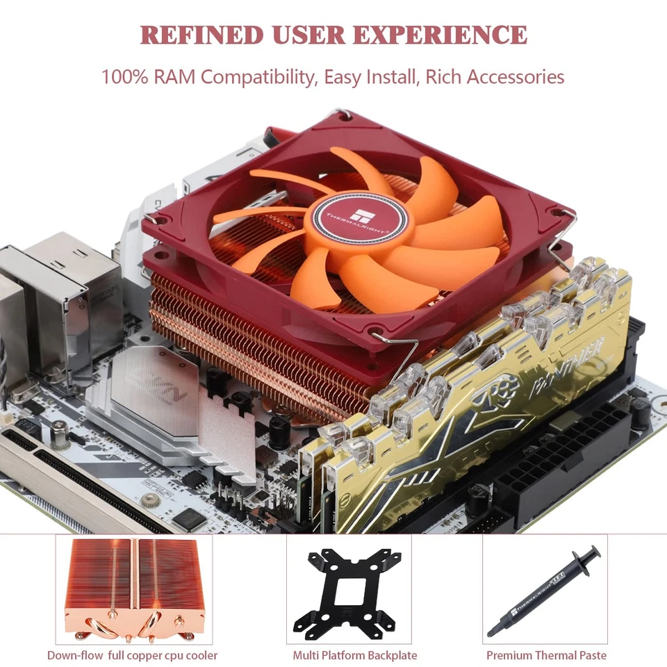 Thermalright Axp90-x47 Full Cooper Low Profile Cpu Cooler, With 92Mm T - Image 4 of 4
