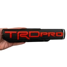 Trd Red On Black Painted Emblem For Pro Bro Badge Nameplate Trd Red On Black Painted Emblem For Pro Bro Badge Nameplate