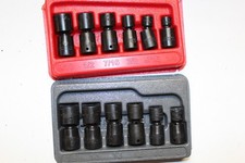 Snap-on Tools 14 Drive Flank Drive Swivel Impact Socket Sets Metric Sae 12p Snap-on Tools 14 Drive Flank Drive Swivel Impact Socket Sets Metric Sae 12p