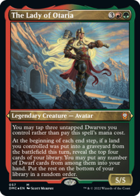 The Lady of Otaria - Foil Etched~057~NM~(DMC) - Dominaria United Commander~MTG