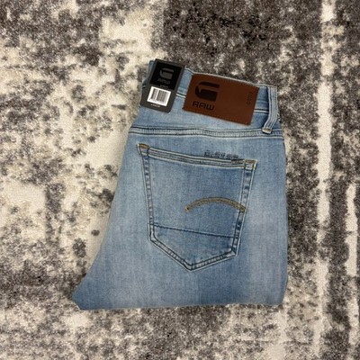 G-STAR Raw 3301 Slim Superstretch Herren Jeans Hose W31 L32 Blau NEU