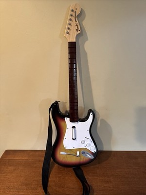 Harmonix Rock Band PS3 Guitar Stratocaster #PSGTS2 W/ Strap but No Dongle- READ
