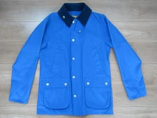 Barbour BEAMS Nylon Jacket Blouson Coat Men Size M Blue 