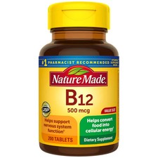 Vitamin B-12 200 Tabs 500 Mcg by Nature Made