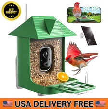 Bird Feeder with Solar Camera AI Identify Birds Species 2.5K HD Auto Capture