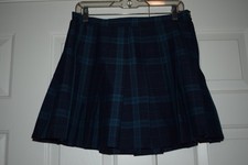 Women's Wild fable Size M Green Blue Plaid Pleated Skirt