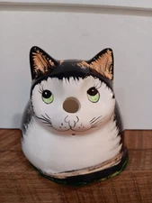 Babbacombe Pottery??  Sitting Cat Kitty Table Top String Scissor Holder READ