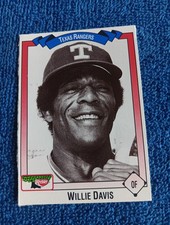 Willie Davis Card 1993 Keebler Kroger Texas Rangers #123 Baseball Card Rare SGA