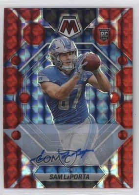 2023 Panini Mosaic Rookies Red Prizm 152/199 Sam LaPorta #360 Rookie Auto RC 4t6