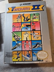 Track & Field II 2 Nintendo NES  Game W Box & Instruction Manual CIB
