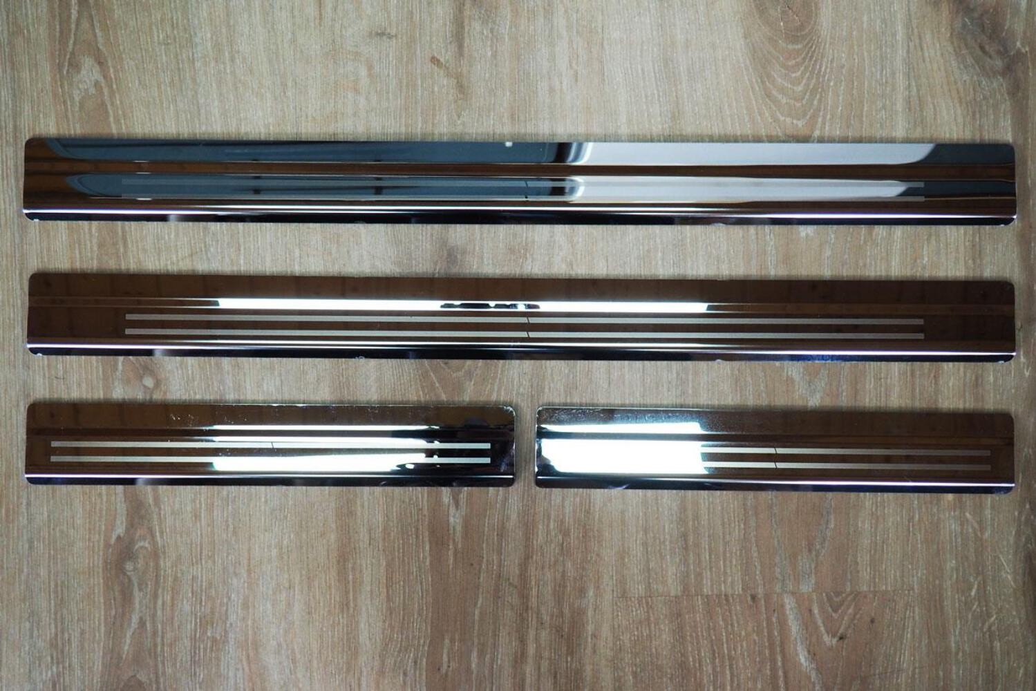 Nissan Navara NP300 2016> Stainless Steel Door Sill Guards - Set of 4
