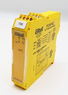 ReeR MOSAIC MCT1 8040019 Version: 0.1 24VDC Mosaic Bus Transfer -used-