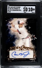 2021 Leaf Art of Sport Cal Ripken Jr. Champion Autograph /35 SGC 10 w/10 AUTO