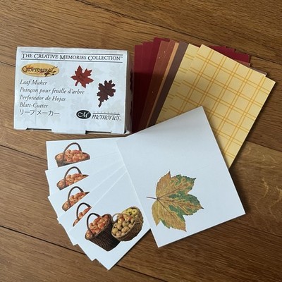 Creative Memories  Blatt-Cutter, Motivlocher, 2 Blätter, Neu, Ovp