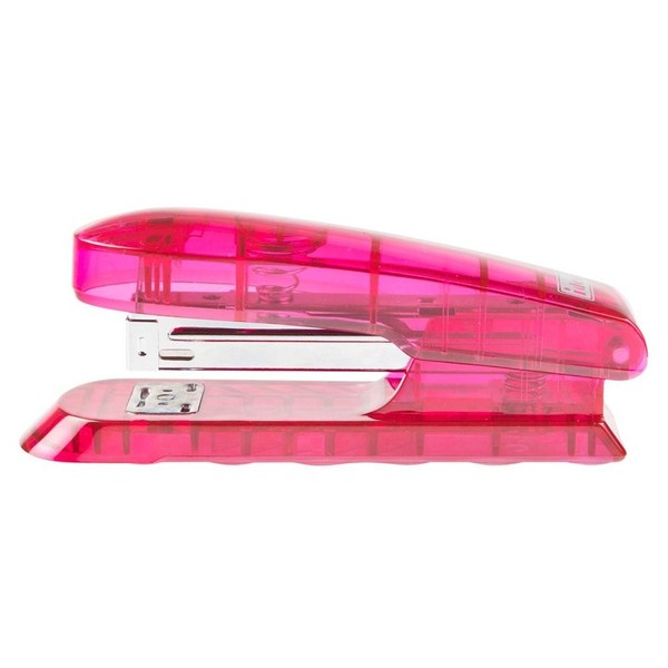Idena 331120 - HeftgeräT FüR 24/6 Transluzent Rot,Bis 25 Blatt Hefter Tacker Neu-image