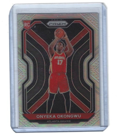 2020-21 Panini Prizm Onyeka Okongwu Silver Holo Prizm Rookie RC #260 Hawks