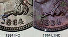 CIVIL WAR 1864 L INDIAN HEAD PENNY U.S. COIN - SHIPS FREE W/ USPS TRACK & INSUR