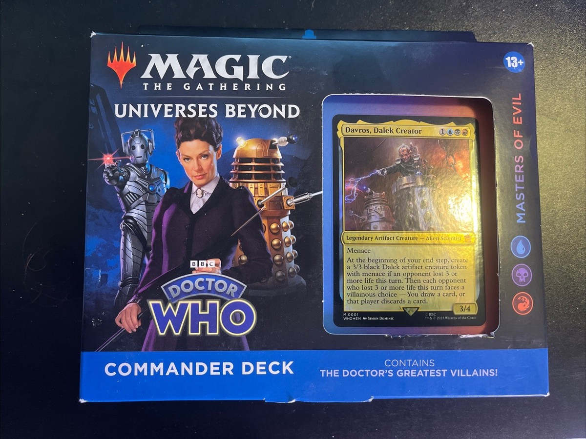 Magic The Gathering Universes Beyond: Doctor Who Masters Of Evil Commander Deck Magic The Gathering Universes Beyond: Doctor Who Masters Of Evil Commander Deck