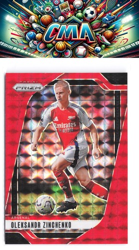 Oleksandr Zinchenko [Red] #36 2024 Panini Prizm Premier League card