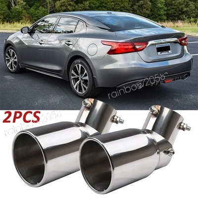 2x Car Exhaust Pipe Tip Rear Tail Throat Muffler For Nissan Maxima 1988-2020