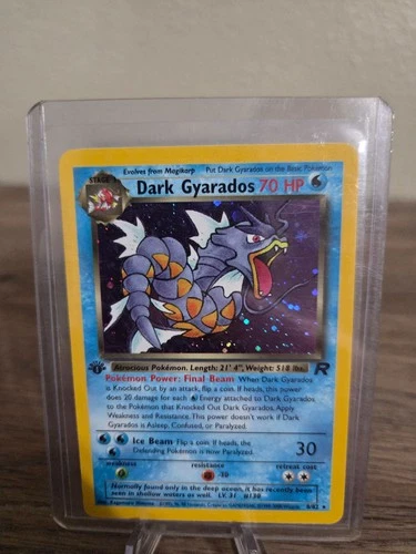 New ListingDark Gyarados Team Rocket Holo 1st Edition 8/82