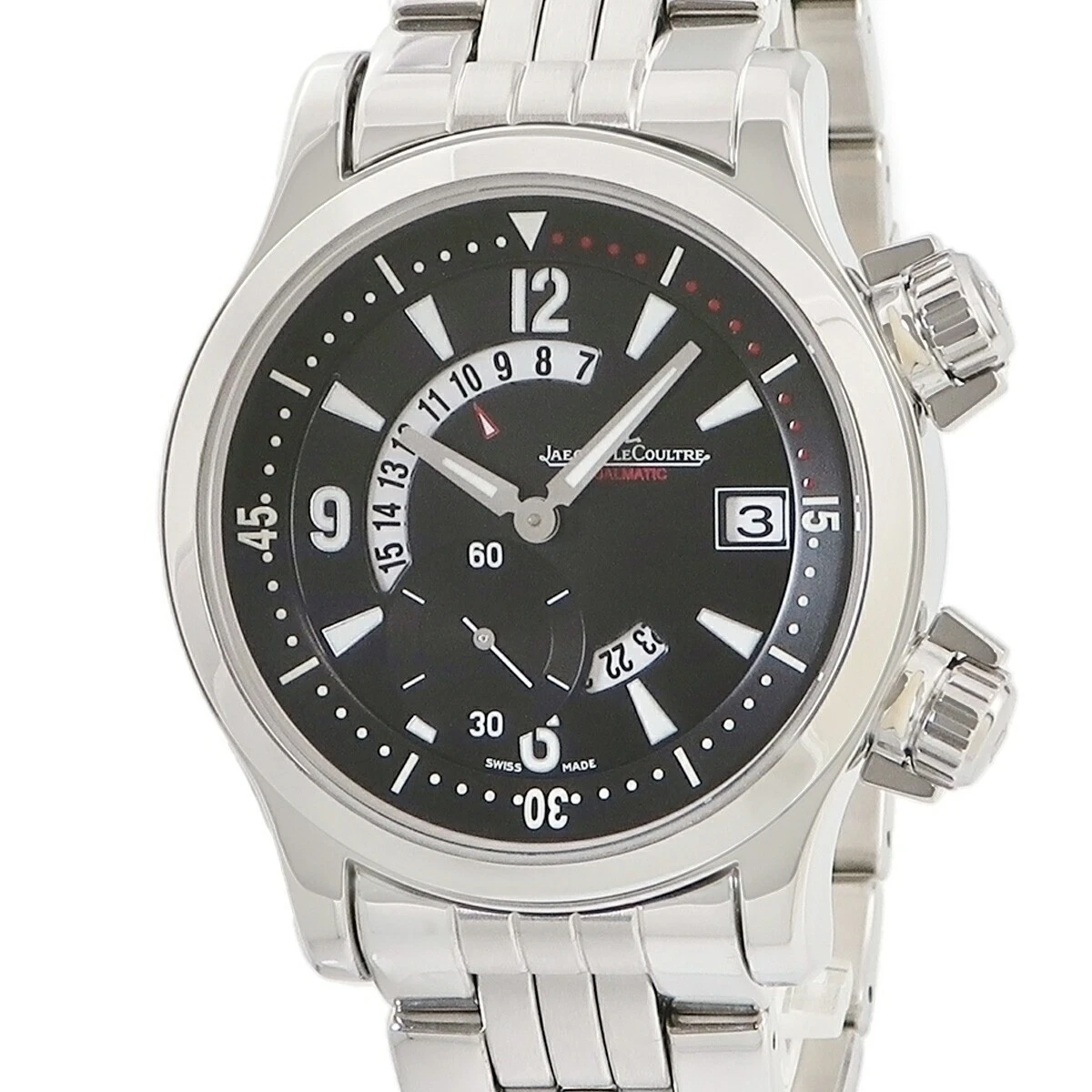 JAEGER LECOULTRE Master Compressor Dualmatic Q1738170 Black U Watch #4108