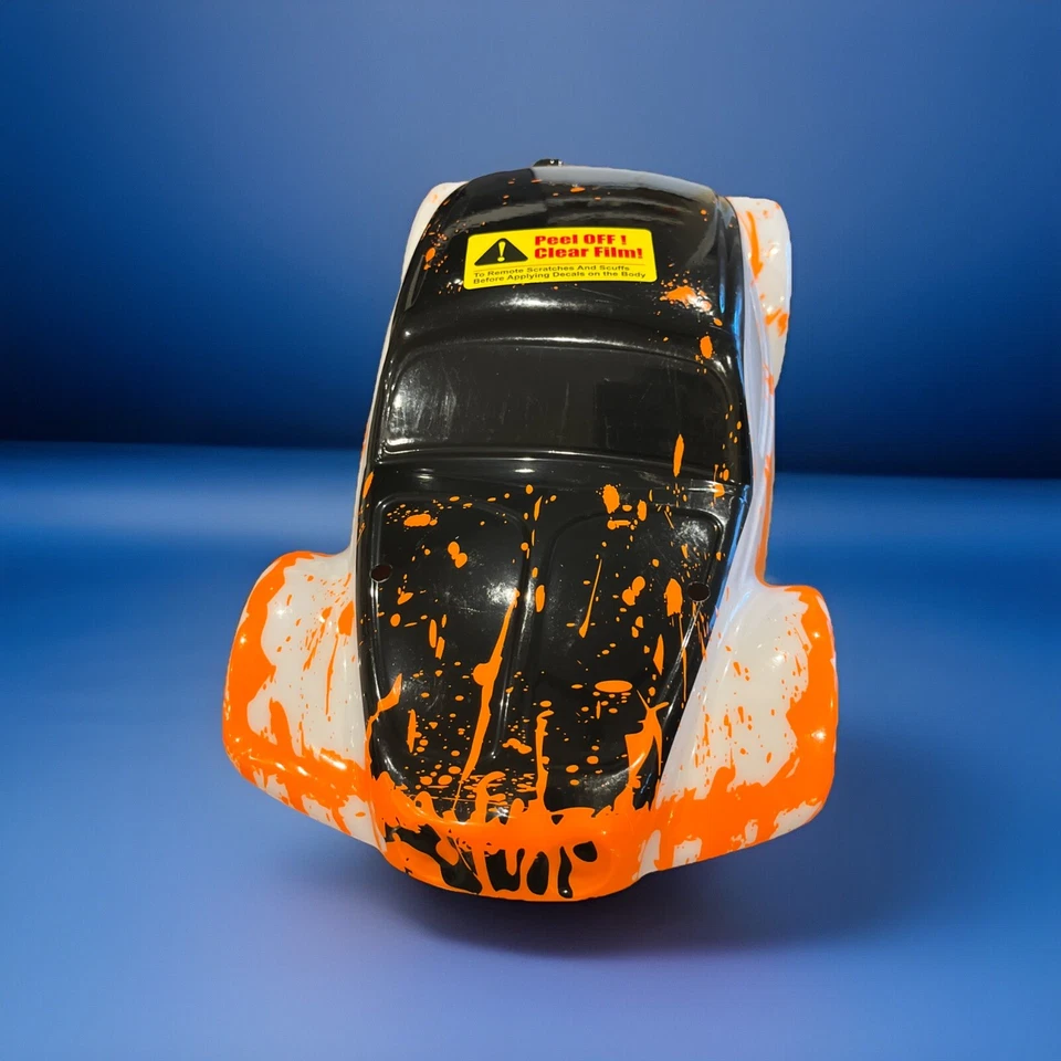 Custom Bug Body Orange Shell for HPI Savage Flux HP 1/8 VW Baja Beetle - Image 2 of 4
