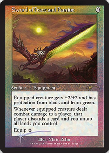 Judge Rewards Promos Sword of Feast and Famine - Foil DCI Judge Promo x1 Moderat