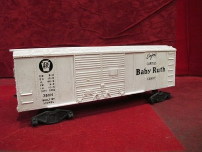Lionel O Gauge O-27 Post War White X6014 Baby Ruth Pennsylvania ~ needs wheels