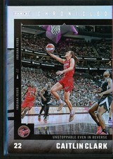 2025 Panini Caitlin Clark Chronicled Unstoppable Silver Foil Holo