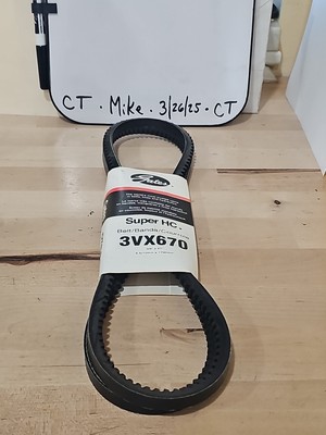 Gates 3VX670 Super HC Narrow Section Molded Notch V-Belt
