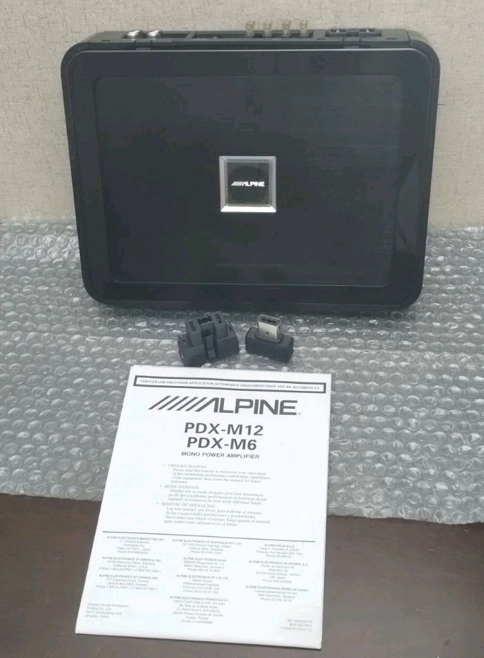 Alpine PDX-M12 1-Channel Car Amp for sale online | eBay