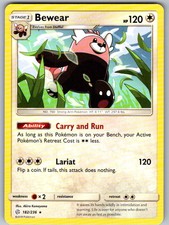 POKÉMON TCG BEWEAR 182/236 RARE COSMIC ECLIPSE LIGHTLY PLAYED