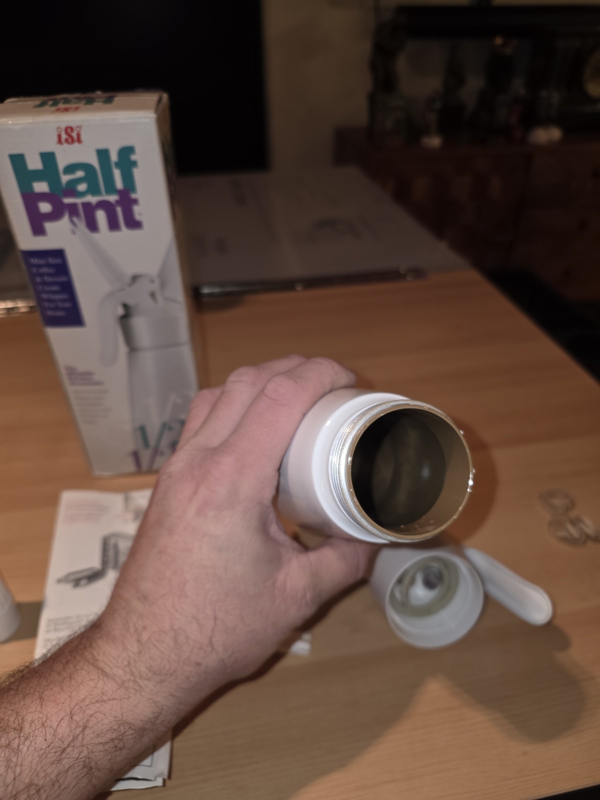 ISI Mini Easy Whip Cream Whipped Cream Maker Half Pint Dispenser