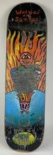 Vintage SIMS Skateboards Wolnei De Santos Skateboard Pro Model USED 8.5"x 32"