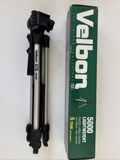 Velbon 5000 Lightweight Photo/Video Tripod 57 inch 3-way Panhead Quick Release