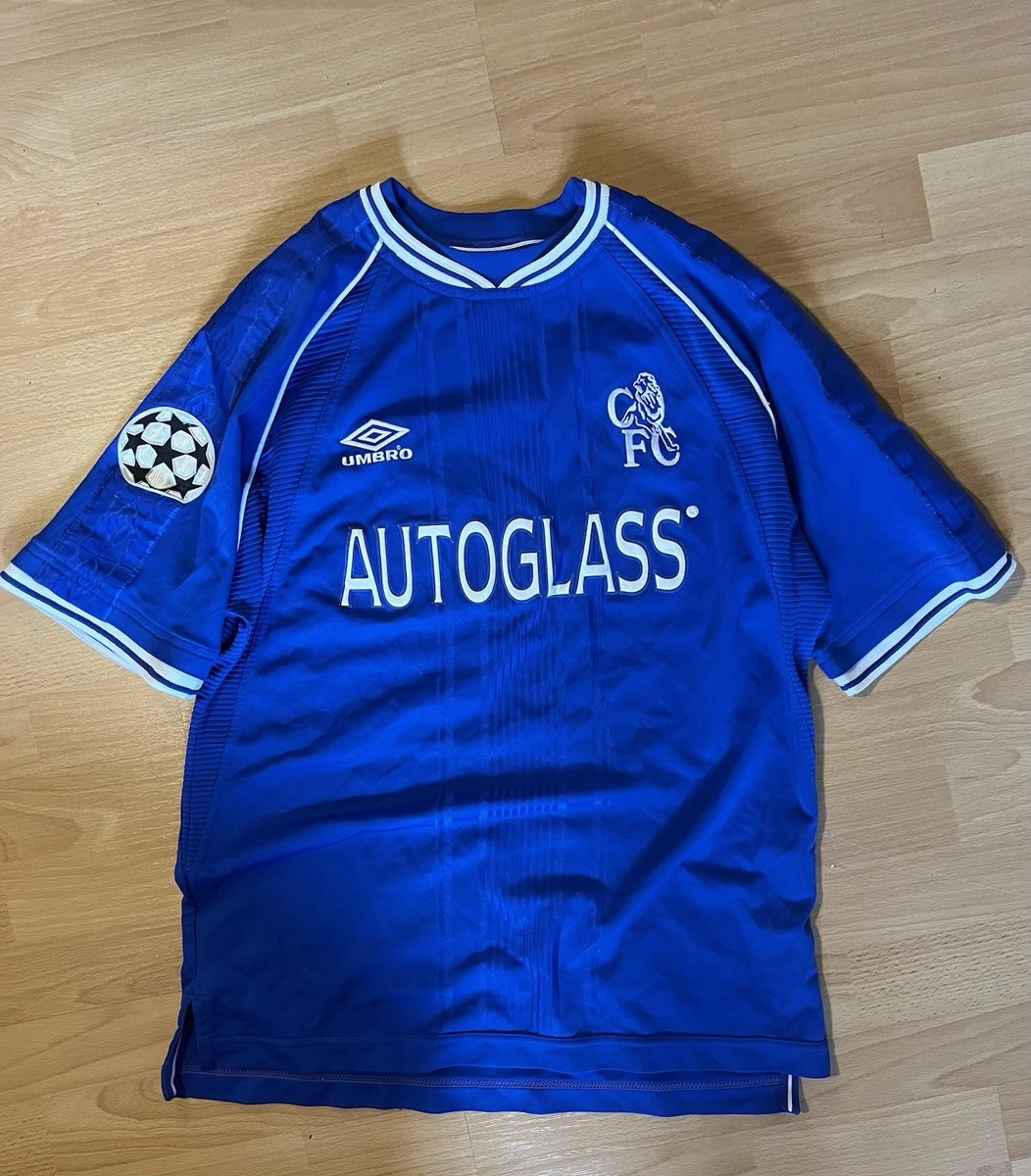 Original 1999 Umbro Chelsea Shirt – Le Saux #14 – Men's M – UCL