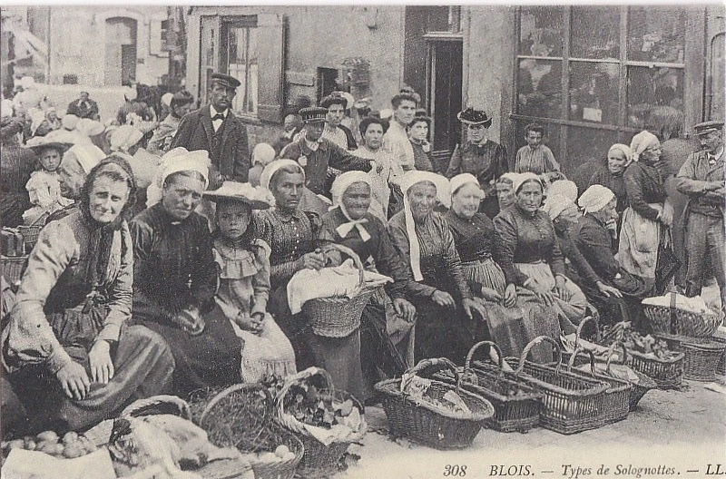 CP 41 SOLOGNE BLOIS Reproduction de CPA SOLOGNOTTES Paysannes un jour de Marché - Photo 1/1