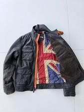 SUPERDRY Falcon LEATHER JACKET Union Jack XXL...