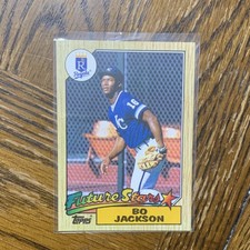 Topps 1987 Bo Jackson Future Stars Rookie #170 Kansas City Royals Baseball