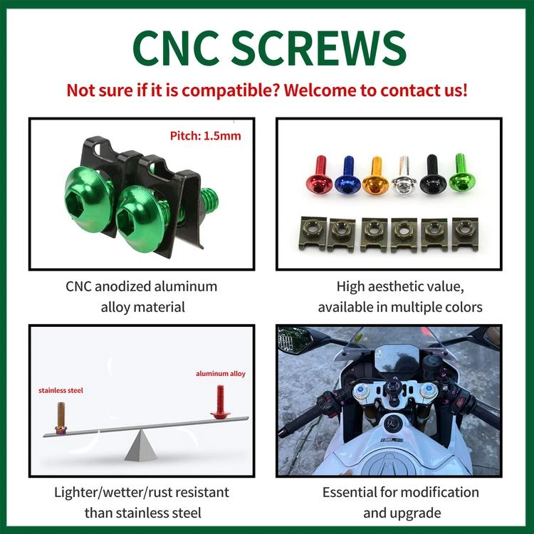 Complete Fairing Bolt Screws Nut Kit Set Fit For XMAX250 NMAX400 TMAX500/530/560 - Изображение 2 из 4