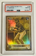 CJ Abrams 2022 Topps Gilded Collection RC Rookie Card 144 #35/199 PSA 10