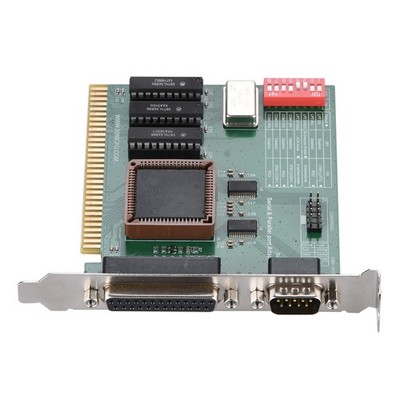 ISA RS232 Serial & Parallel Port Expansion Card ISA COM1 COM2 LPT PC Adapter new