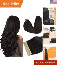 Tape in Hair Extensions Human Hair for Fine Thin, Add Volume, Length