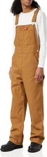 NWT Dickies Men's Duck Bib Workwear Overalls Brown Size 38 X 30