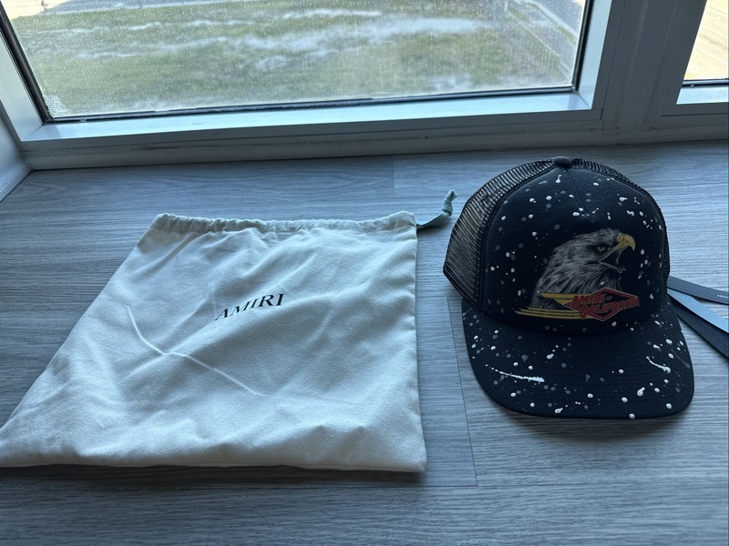 Amiri Vintage Eagle Trucker Hat  - NEW with Tags