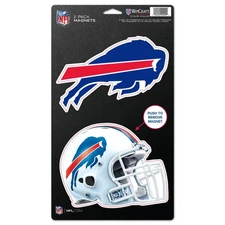 BUFFALO BILLS 2 PACK OF VINYL DIE-CUT MAGNETS HIGH QUALITY HEAVY DUTY NFL