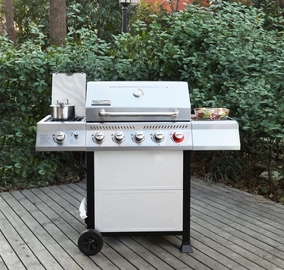 Royal Gourmet 5 Burner Propane Gas Grill Stainless Steel Outdoor
