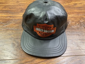 harley davidson leather baseball caps